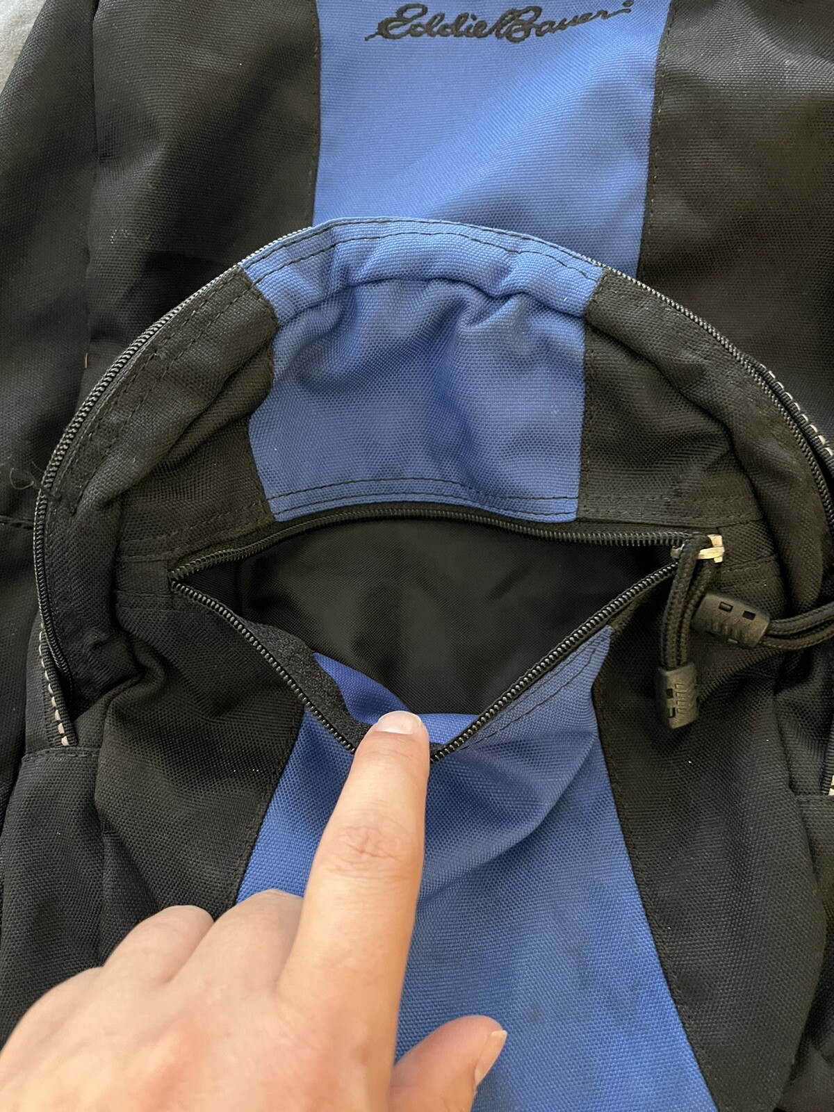 Eddie Bauer Vintage Backpack Blue Black 2
