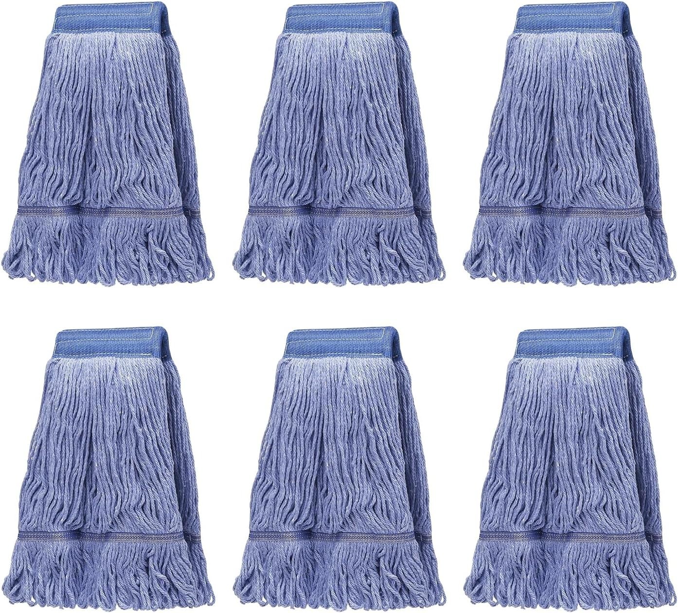 6 pack ,Commercial Mop Head Replacement, Heavy Duty Industrial Cotton Mop Heads gallery