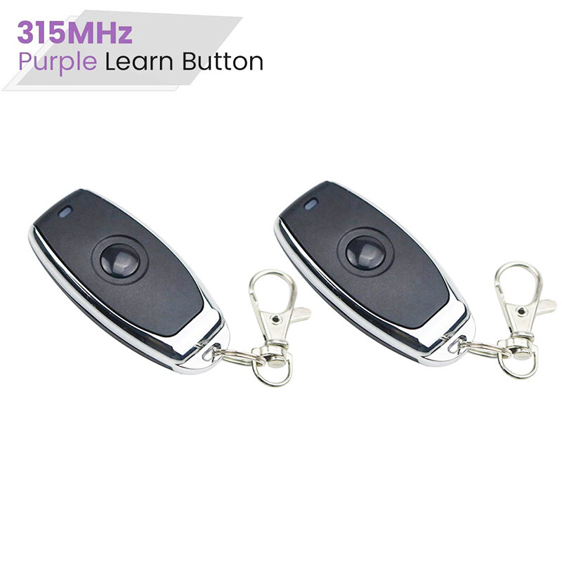 For Chamberlain Key Chain Remote Garage Door Opener Purple Learn Button 315Mhz gallery