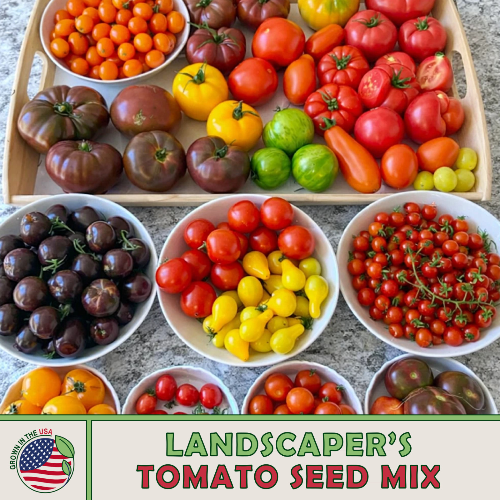 Landscaper's Pack THE ULTIMATE TOMATO MIX over 25 varieties! Non-GMO 300 Seeds! gallery