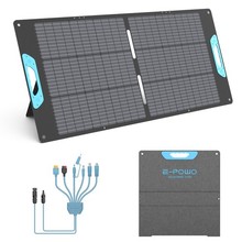 E-POWO USB Portable Solar Panel 110W 220W for Off Grid Cabin RV Camper Camping gallery