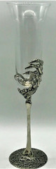 POTTERY BARN Skeleton Hand Champagne Flute Bar Glass – Mult Avail -NEW/NIB