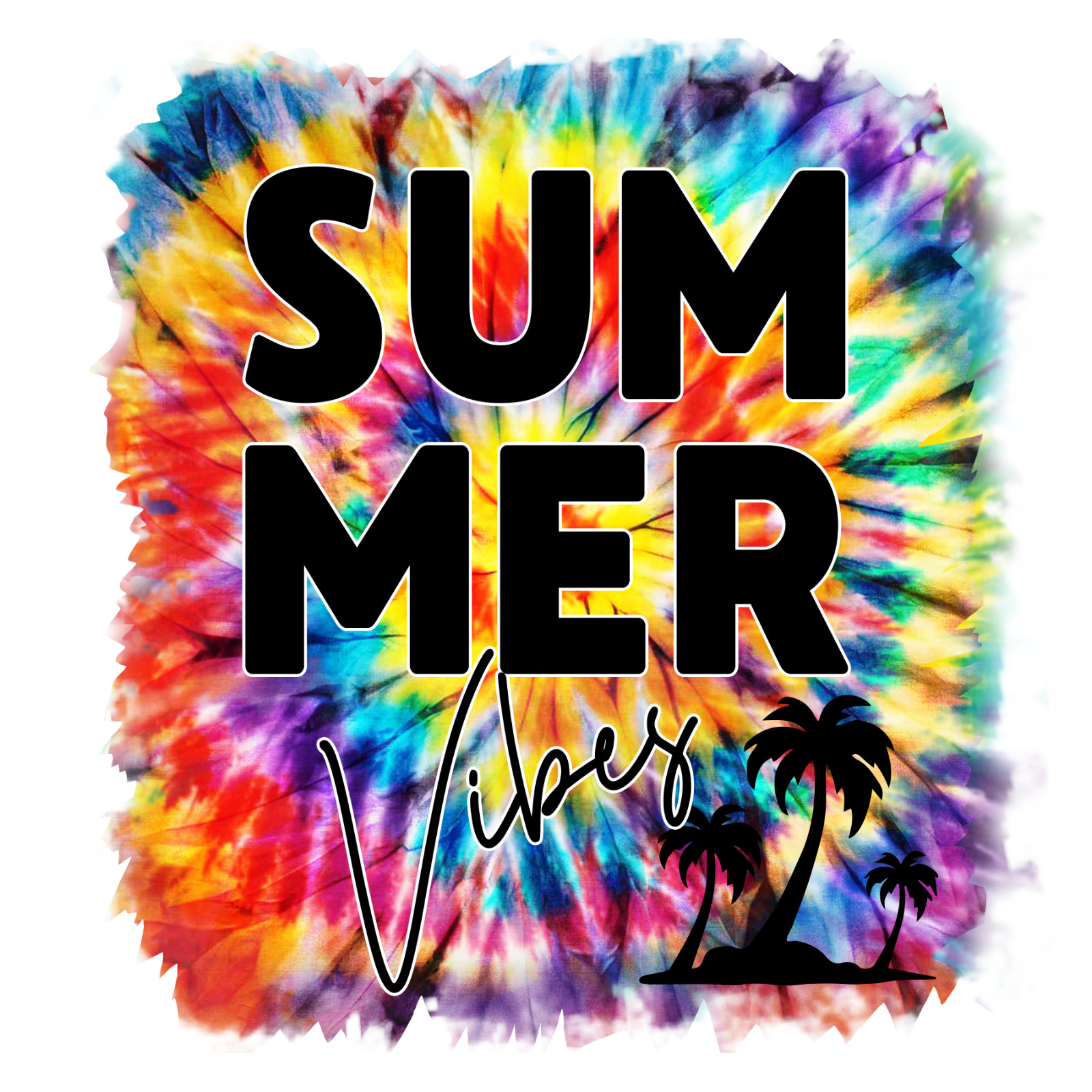 SUMMER VIBES Sublimation Print Ready to Press, Heat Transfer PICK YOUR SIZE gallery
