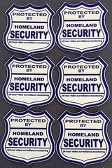 6 – HOMELAND SECURITY……. WINDOW DECALS