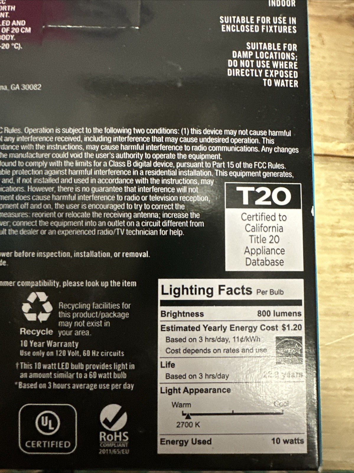 Ecosmart Dimmable Motion Sensor LED Light Bulb A19 60W 120V 1006778597 gallery