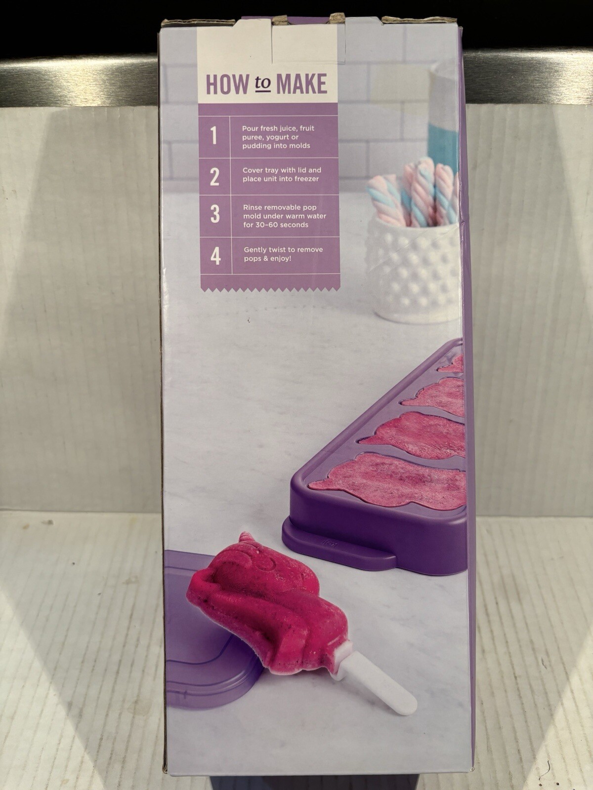 Unicorn Pop Mold 4 Silicone Ice Pops Magic Koji New gallery