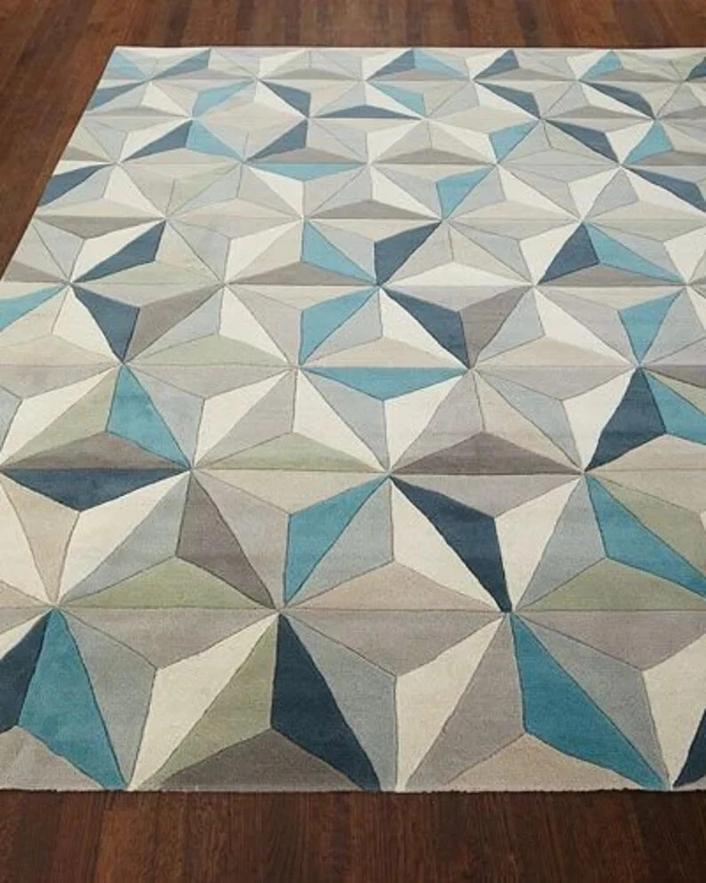 Hand-Tufted 100% Wool Handmade Area Rug Carpet for Home, Bedroom, Living Room gallery
