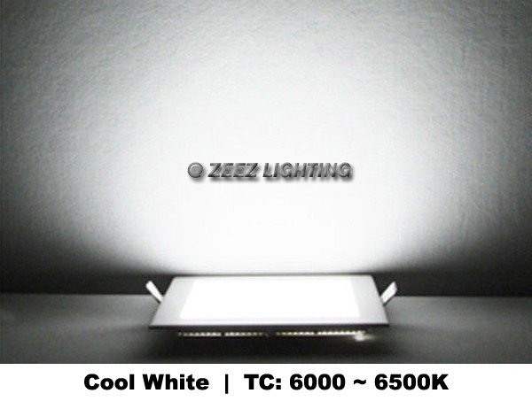 Cool White 15W 7" Square LED Dimmable Recessed Ceiling Panel Down Light Fixture gallery
