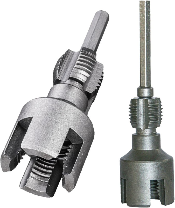 Pipe Thread Cutting Tool, Electric Drill Compatible Pvc Pipe Threader Kit gallery