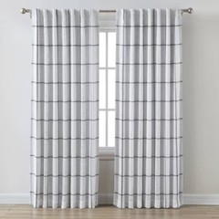 1pc Blackout Window Curtain Panel Gray – Threshold™
