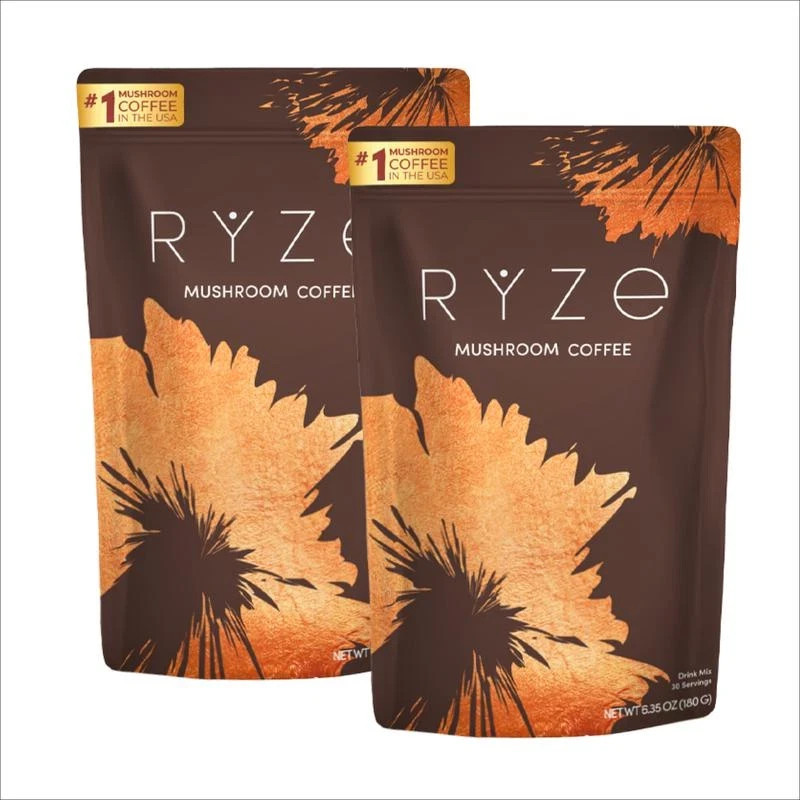 2-Pack Organic RYSE Mushroom Coffee – 30 Servings Per Pack – Free Shipping gallery