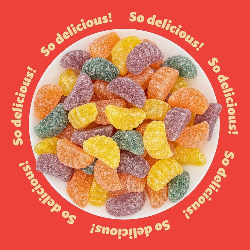 Fruit Slices 1-Pound Bag | Assorted Flavors Jellies | Dye Free Candy gallery