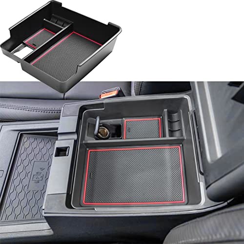 Center Console Organizer Tray Compatible with Nissan Frontier 2022 2023 Red gallery