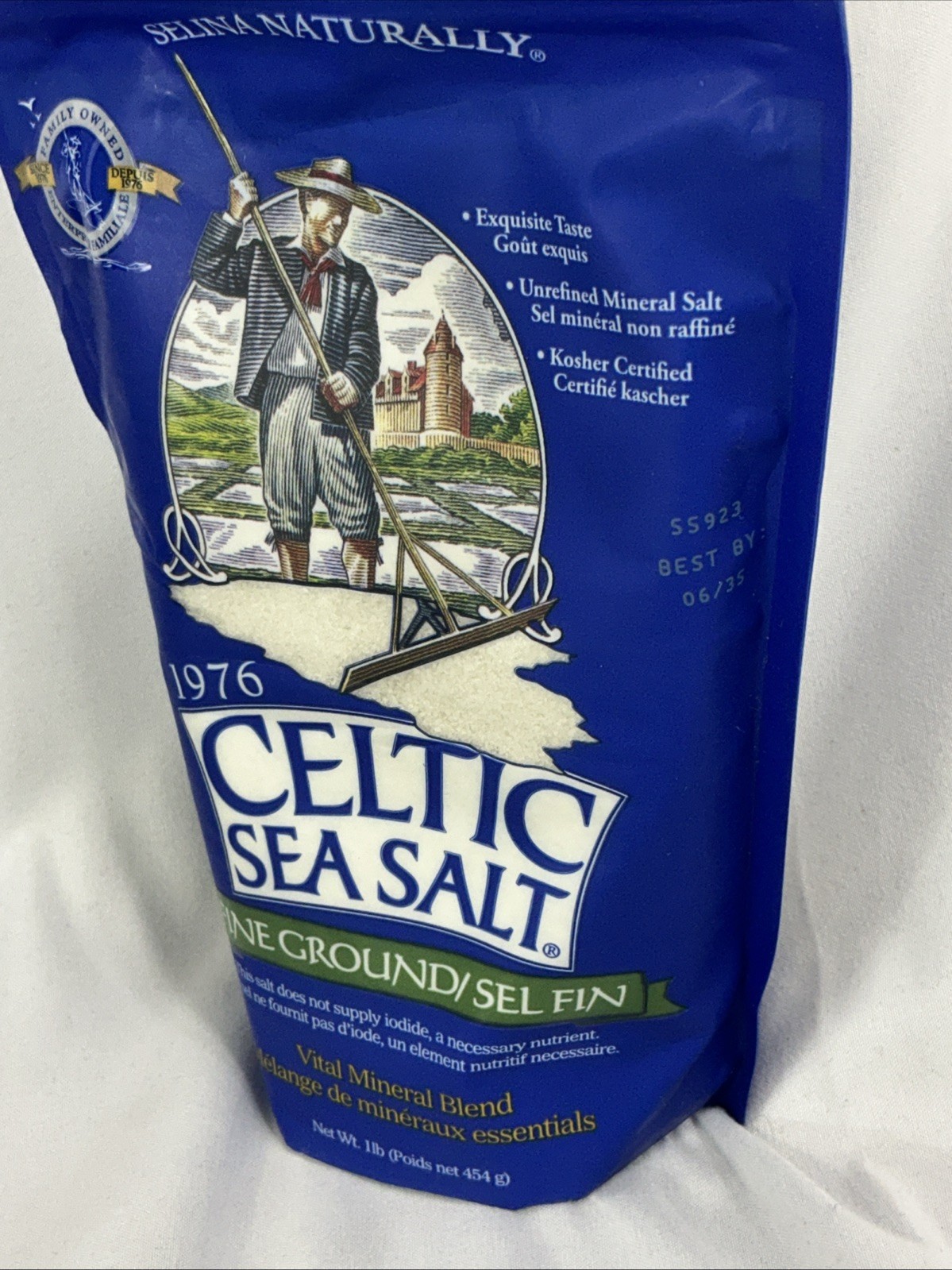 Celtic Sea Salt Light Grey 2 Packs 1 lb Each Selina Resealable Bag No Additives gallery