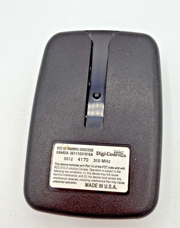 Multicode gate garage opener remote control model Digi-Code 5012 4170 310 Mhz gallery