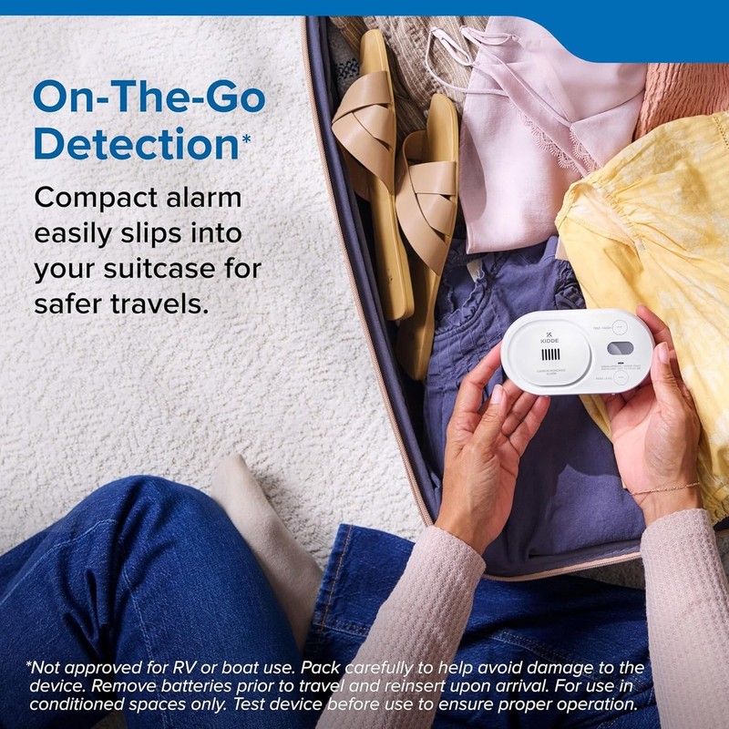 Kidde Carbon Monoxide Detector, AA Battery Powered, Digital Backlit Display gallery