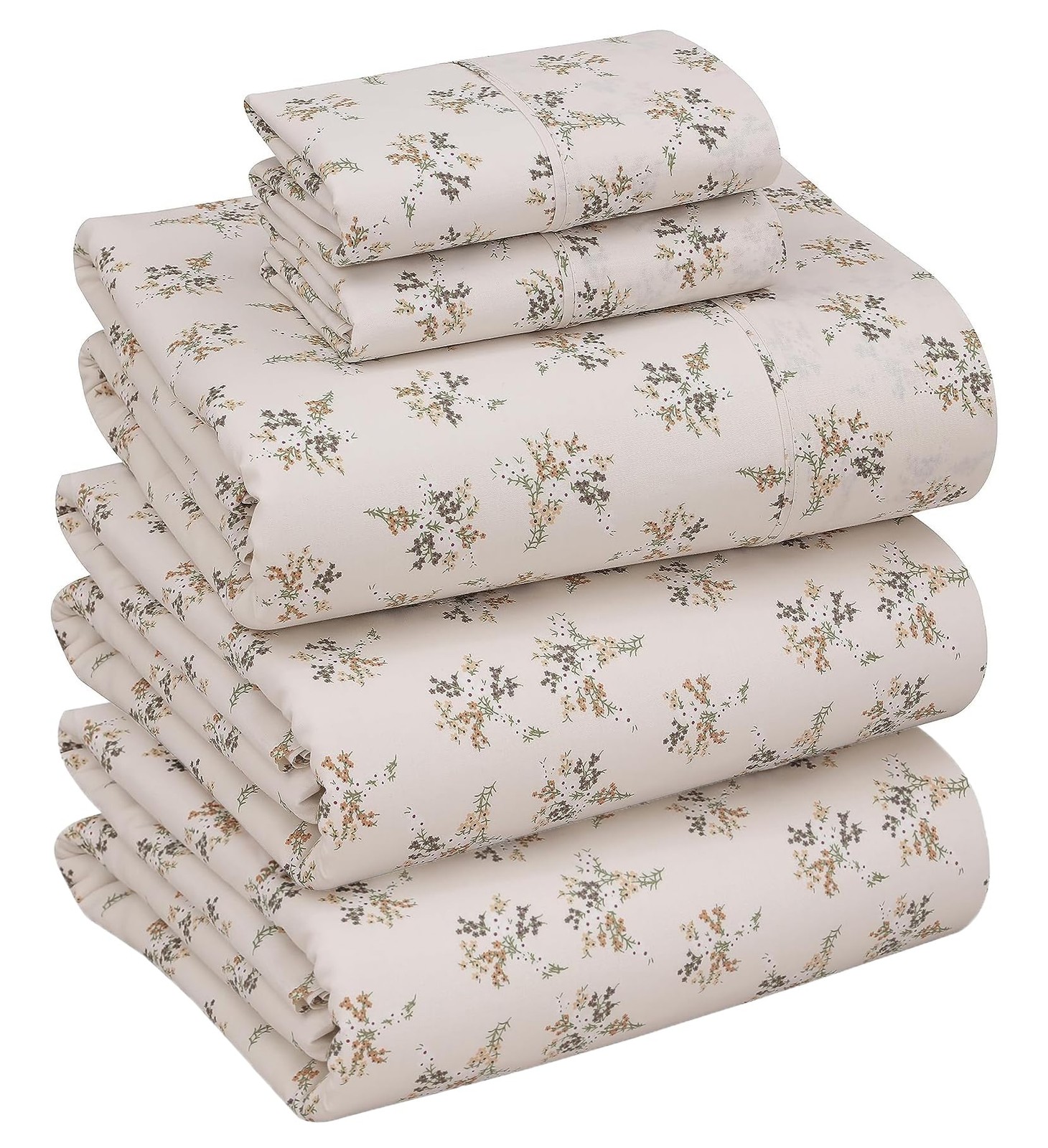 100% Cotton Percale Sheets Split King Size Crisp Cooling Bed Sheets for Hot gallery
