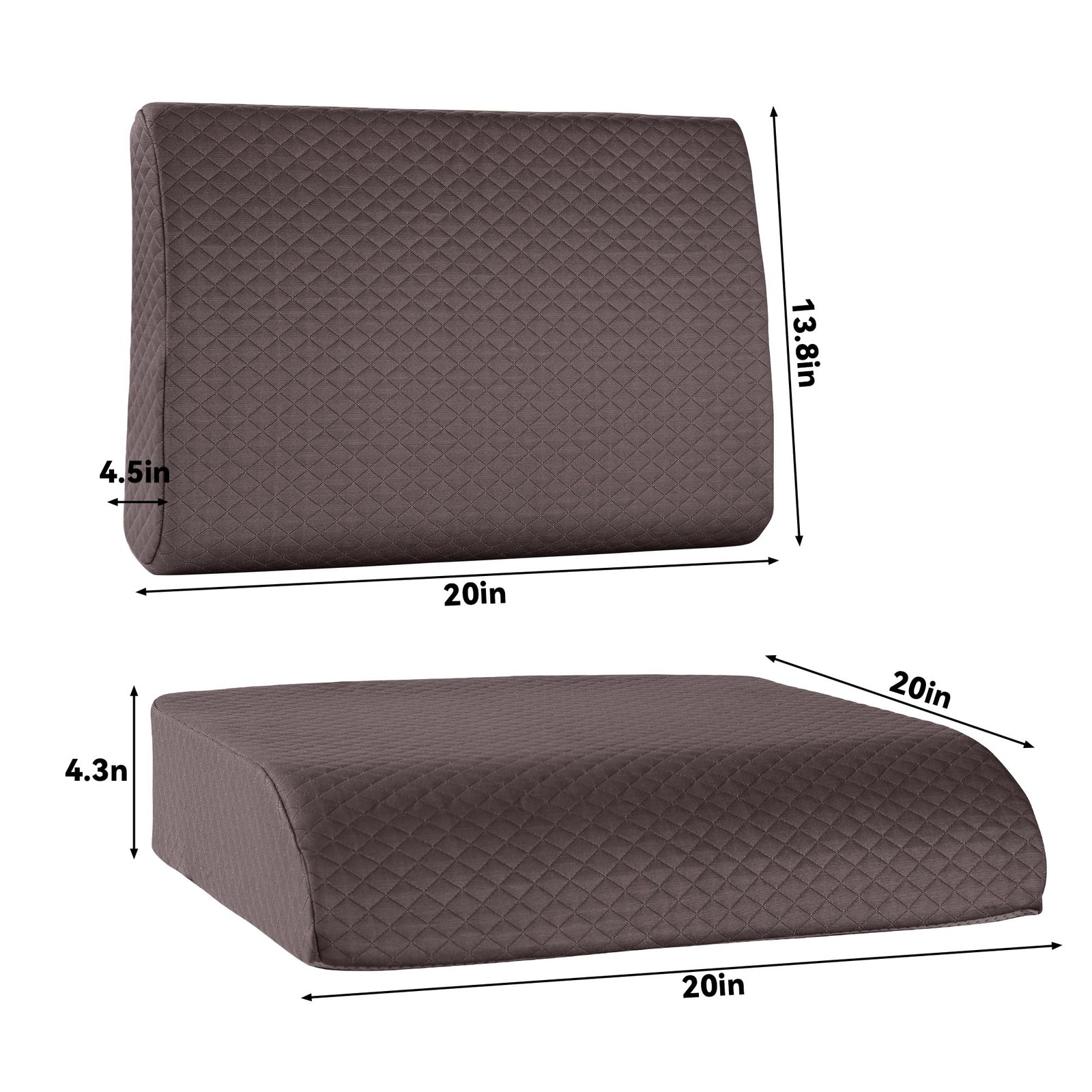 Extra Thick Recliner Chair Cushion with Lumbar Support Pillow for Elderly gallery