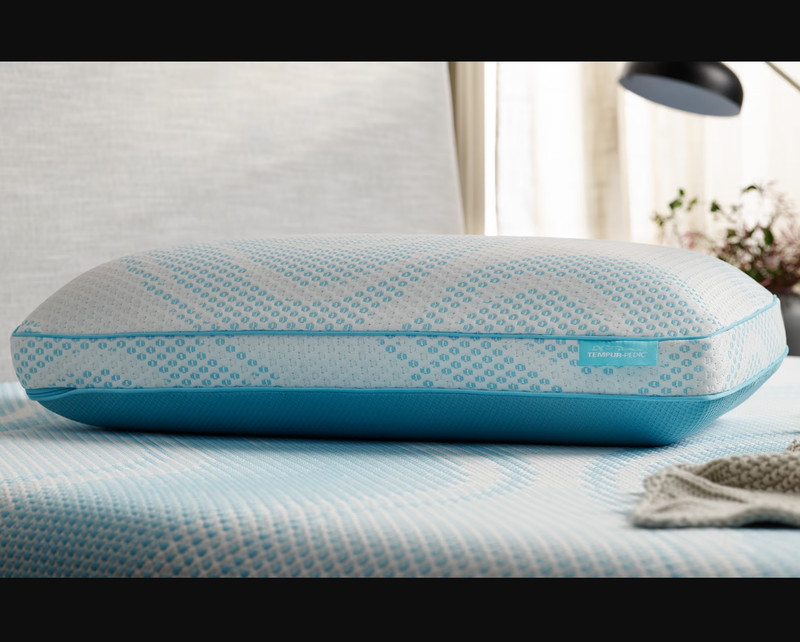 TEMPUR-Breeze® Pillow Collection ( Breeze® ProHi ) White, Blue / Queen gallery