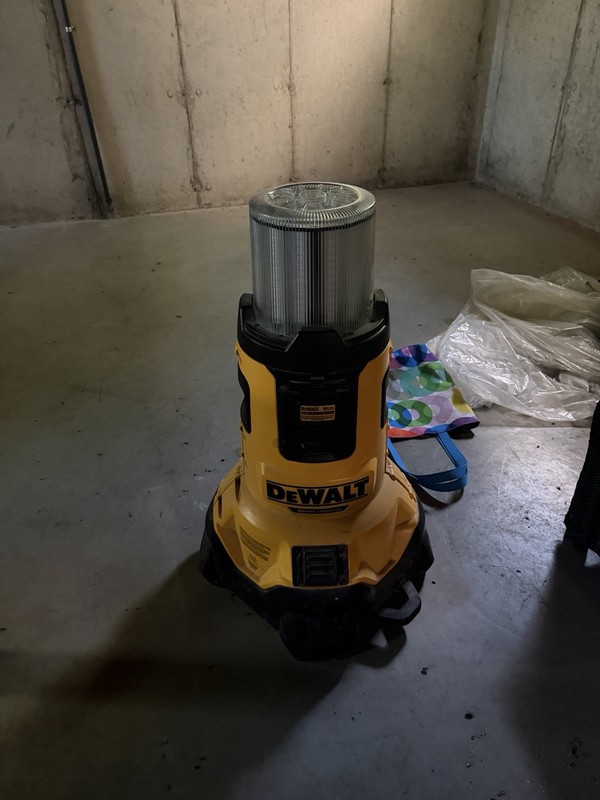 DeWalt Tool Lot w/ compressor impact drills saws and work light tower gallery