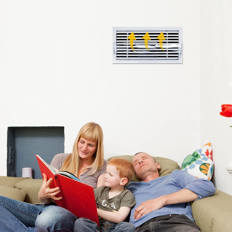 5 Pack Clear Adjustable Air Vent Deflector for Vents, Magnetic Heat and Air Defl gallery