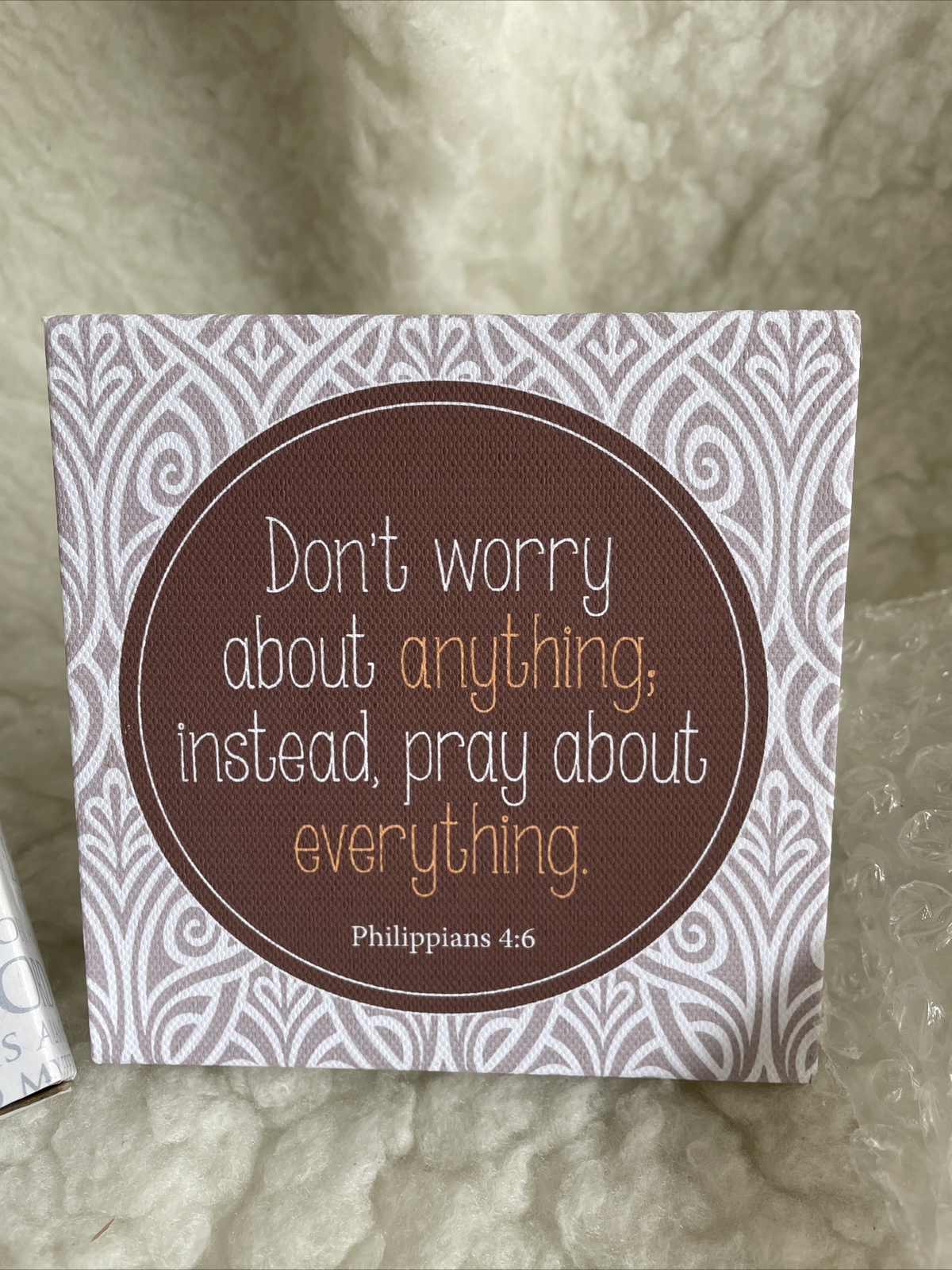 Lighthouse Christian Products Canvas Pray About Everything.NIB! Nice!￼ gallery