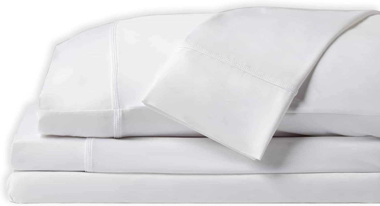 Cooling Performance Sheets Set - King/California King, Bright White, Wrinkle Fre gallery