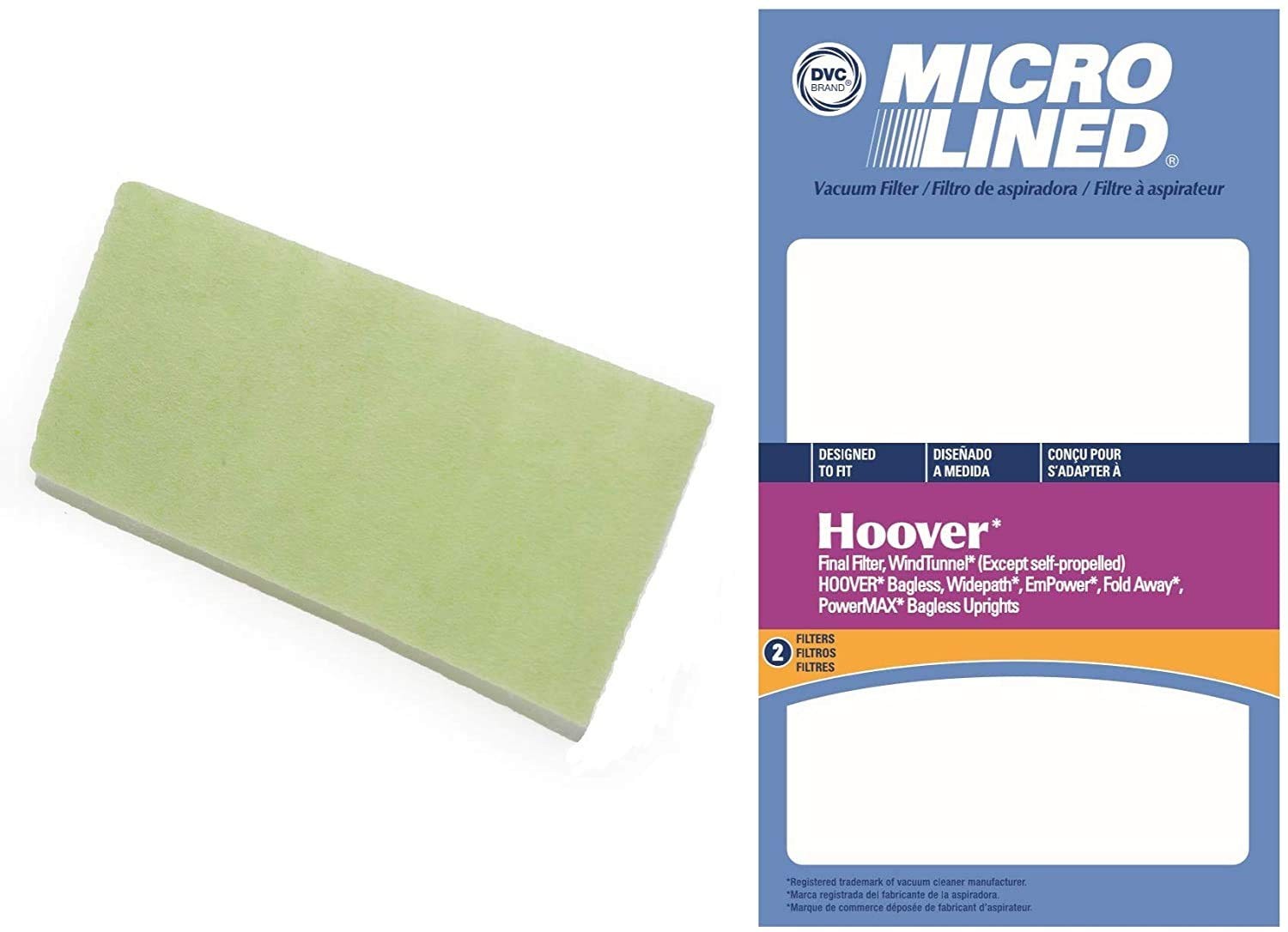 Replacement Final Vacuum Filter for Hoover 40110004 WindTunnel, PowerMAX, Bag... gallery