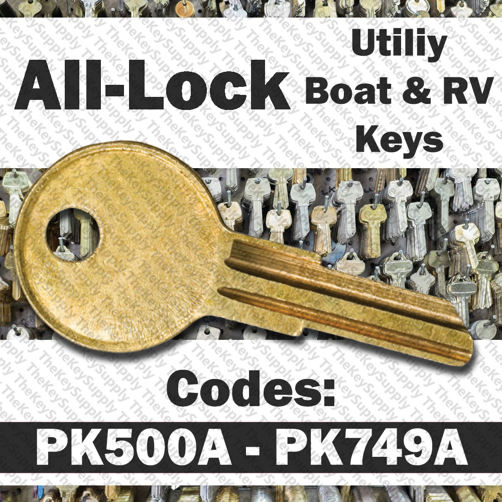 All Lock Boat Storage Compartment Key Cut to Your Code PK500A - PK749A gallery