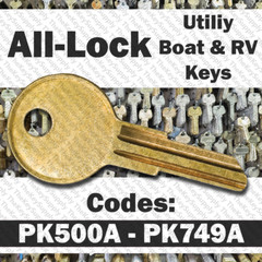 All Lock Boat Storage Compartment Key Cut to Your Code PK500A – PK749A