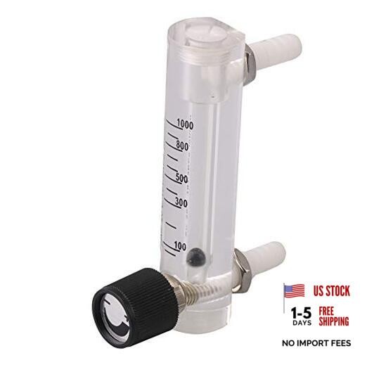 Oxygen Flow Meter 100-1000ml/min Gas Flow Regulator Gas Flowmeter with Copper gallery