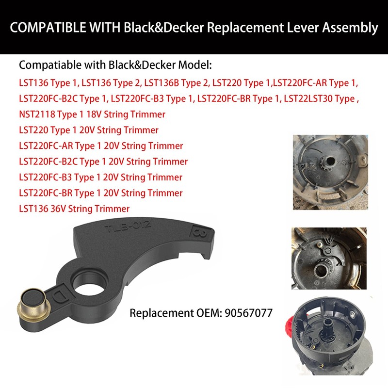 16 Pack Replacement Lever Assembly for Black & Decker String Trimmers gallery