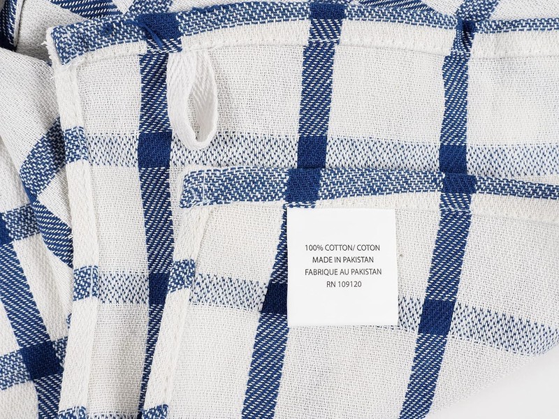 Assorted 10 Pack Flat Kitchen Towels 100% Cotton Ultra Absorbent and Fast-Drying gallery