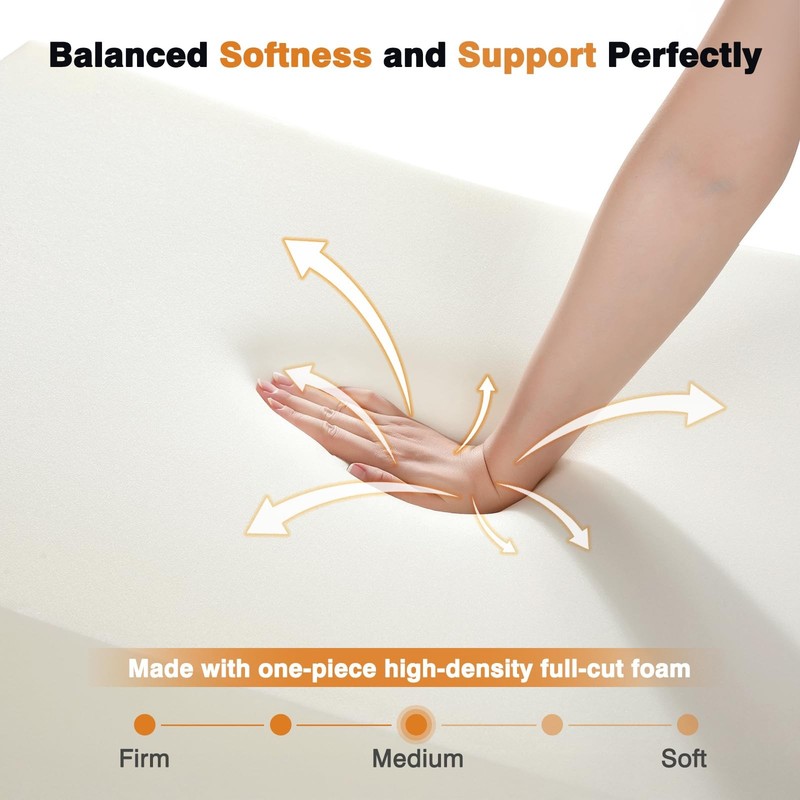 34" Extra-Long Wedge Pillow, Back & Arm Support, Bed Wedge Pillow for Sleepin gallery