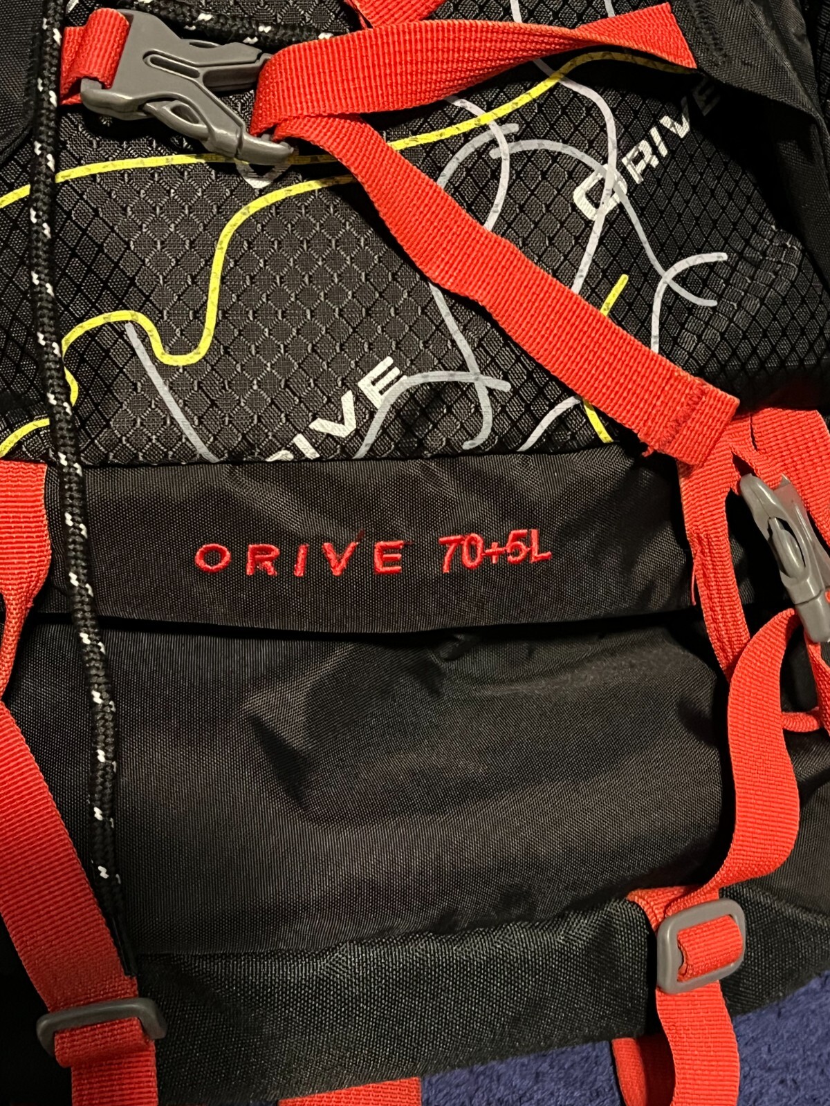 ORIVE 70+5L backpack with rain hood 2