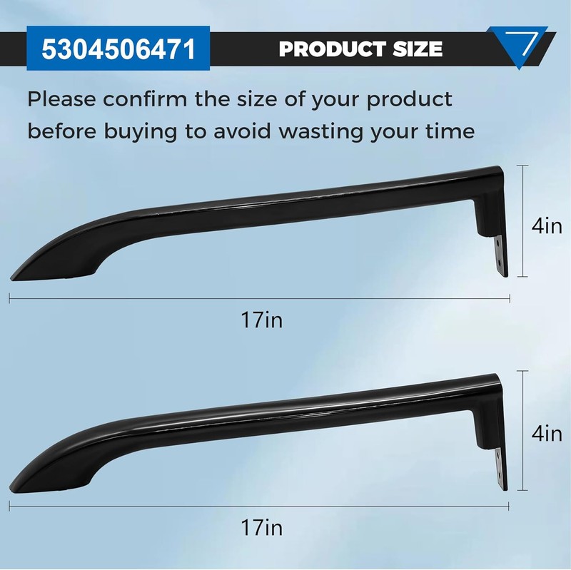 2pcs Door Handle Fridge Frigidaire FFTR1814LBM FFTR1814LBN FFTR1821QB5A gallery