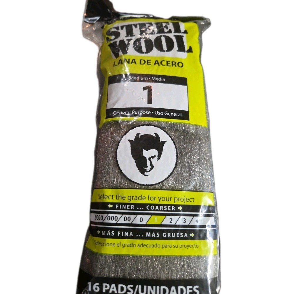 Red Devil - 1 Grade Steel Wool: General Purpose Pack of 16