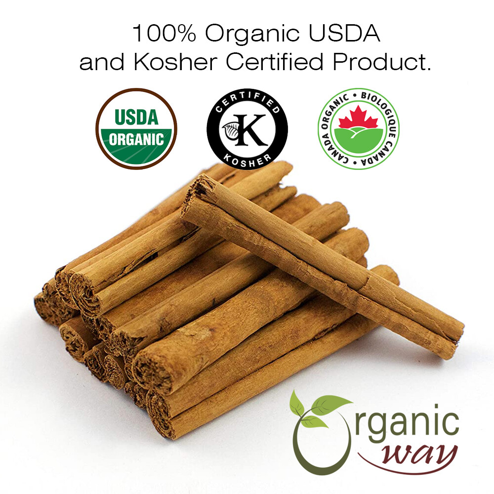 Organic Way Cinnamon True Ceylon Cut & Sifted - USDA & Kosher Certified gallery