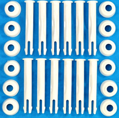 12 PCS – INTEX Pool Frame Replacement Joint Pins & Rubber Washer 25019