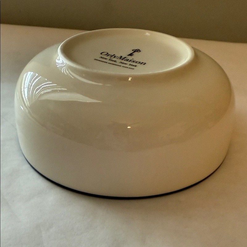 Classic Blue and White Patterned Ceramic Bowl gallery