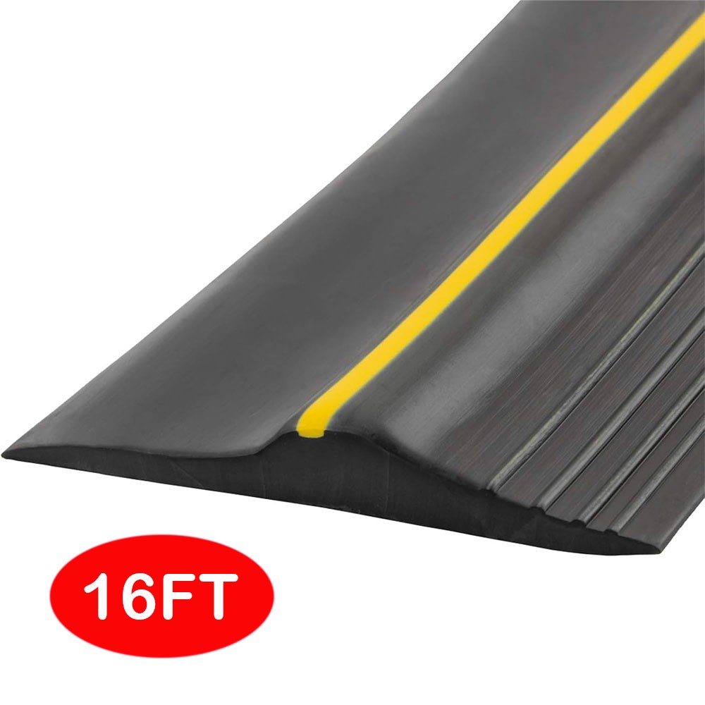 Universal Garage Door Threshold Seal Strip 16FT Kit Bottom Waterproof Rubber gallery
