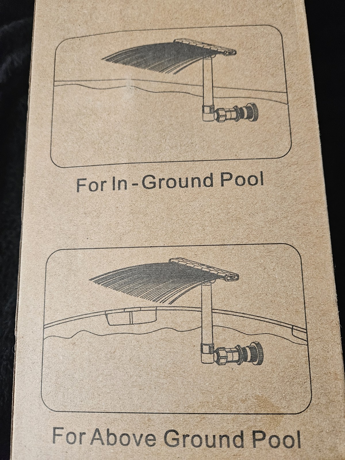 Universal Pool Fountain Kit Above Ground & In-Ground Pools Adjustable Spray Head gallery