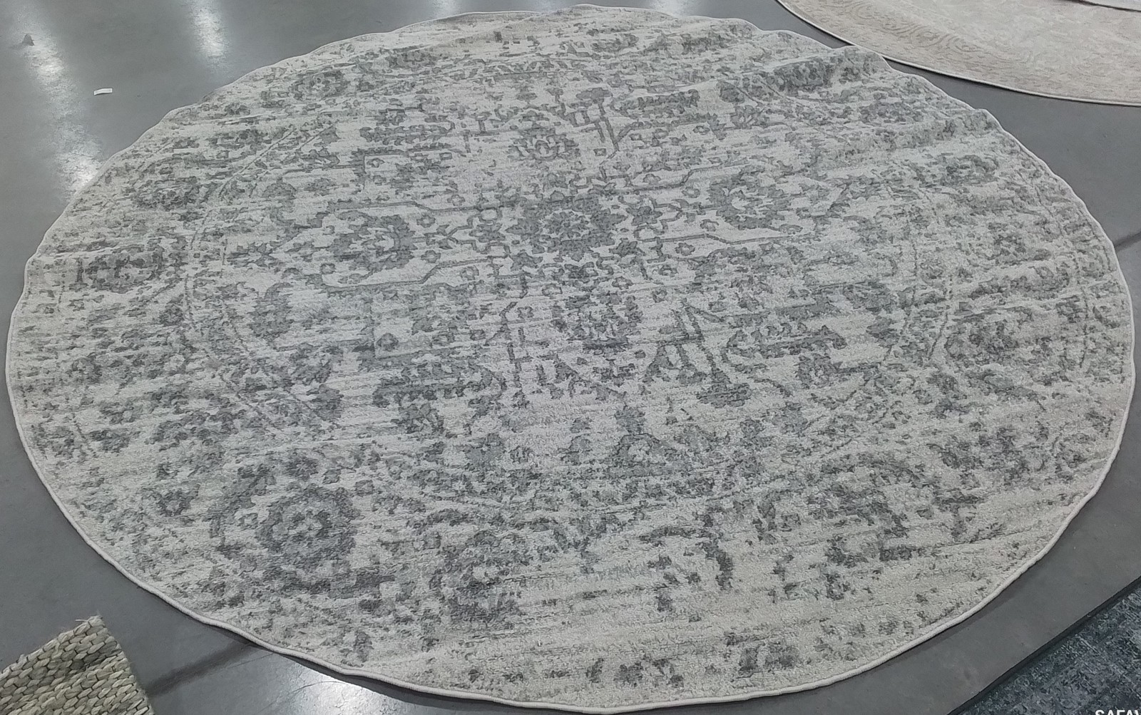 SILVER / IVORY 9'-0" x 9'-0" Stained Rug, Reduced Price 1172795541 MAD603G-9R gallery