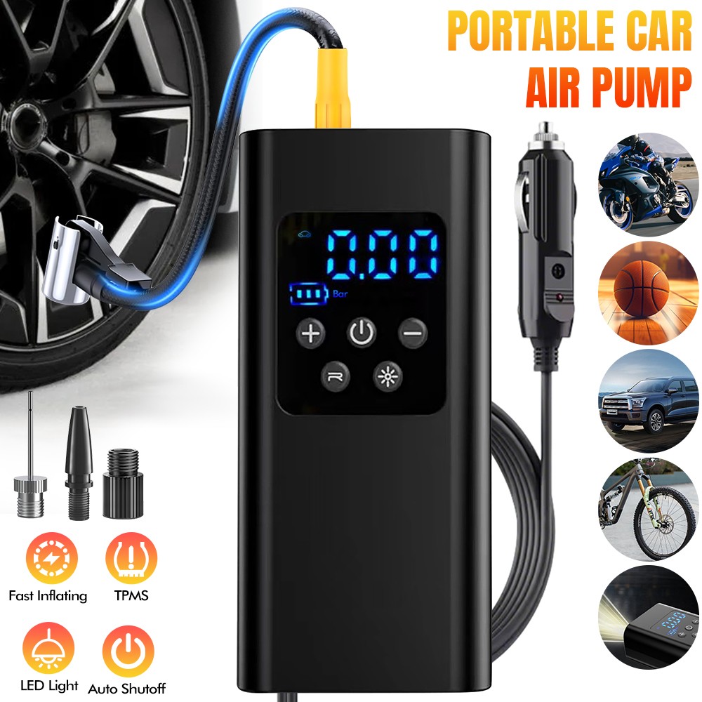 Tire Inflator Car Air Pump Compressor Electric Portable Auto 12V Volt 150 PSI gallery