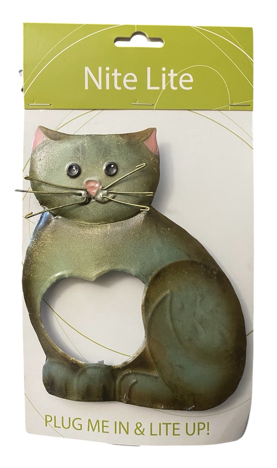 Cat Metal Night Light/plug-In Decorative Kitty Cats Crazy Cat Heart Cut Out gallery
