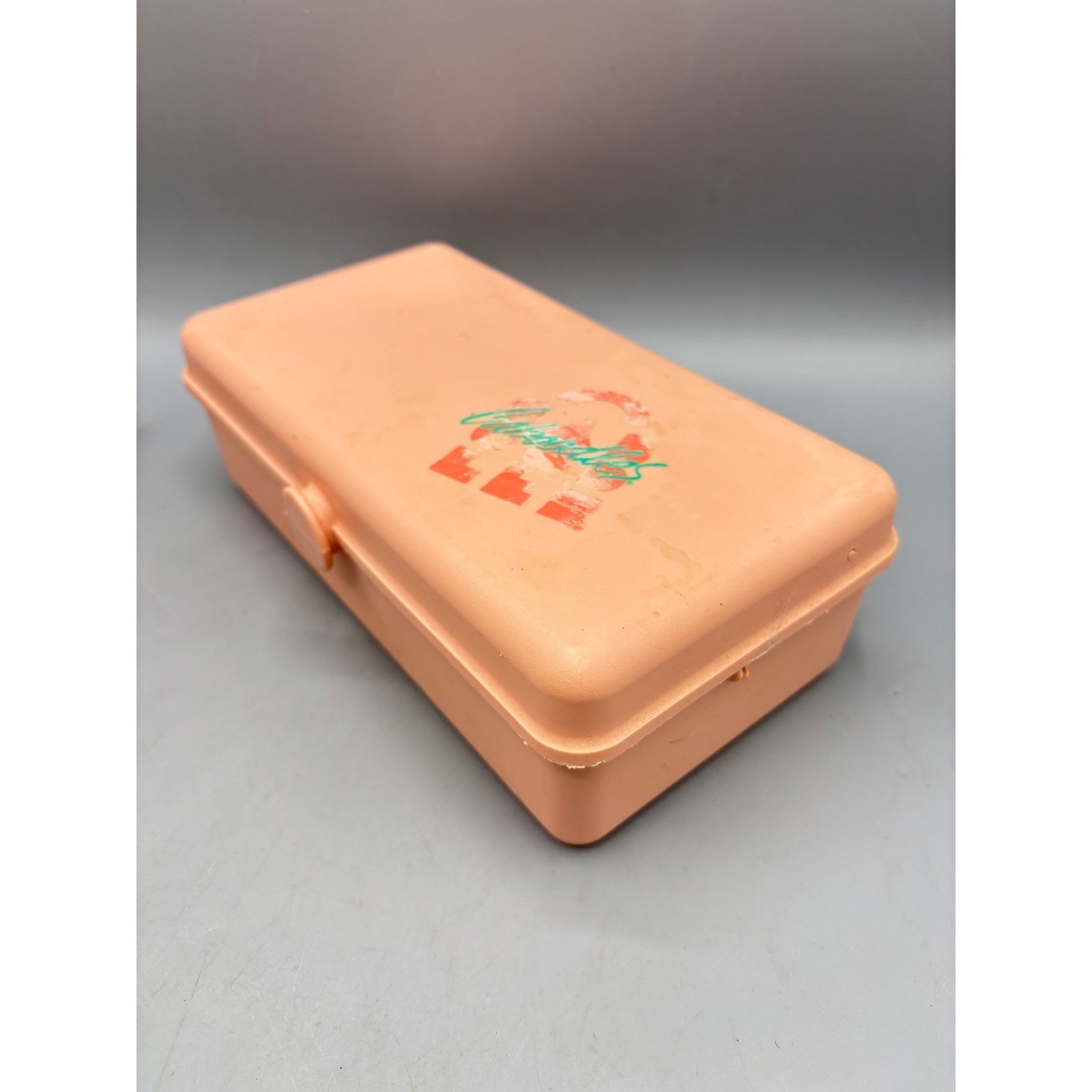 Vintage Caboodles Model 2605 Makeup Case Peach Pink Mirror Organizer 90s Retro gallery