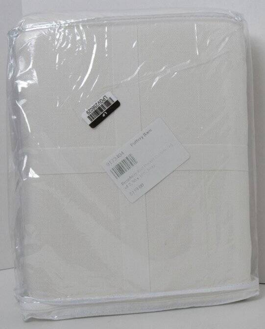 Pottery Barn Broadway Unlined Light Filtering Curtains Set/2 50 x 108" Ivory NWT gallery