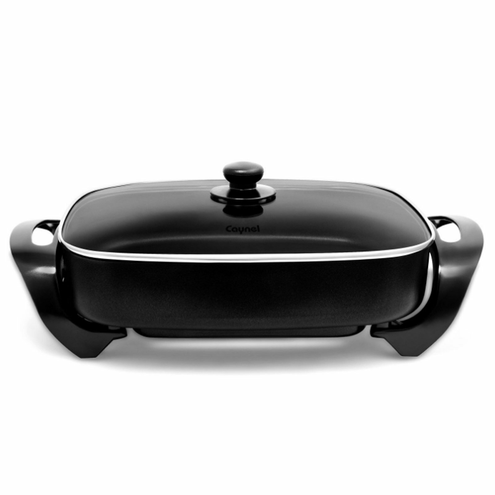 16 Inch Non-stick Electric Skillet with Tempered Glass Cover 16" x 12" x 3" gallery