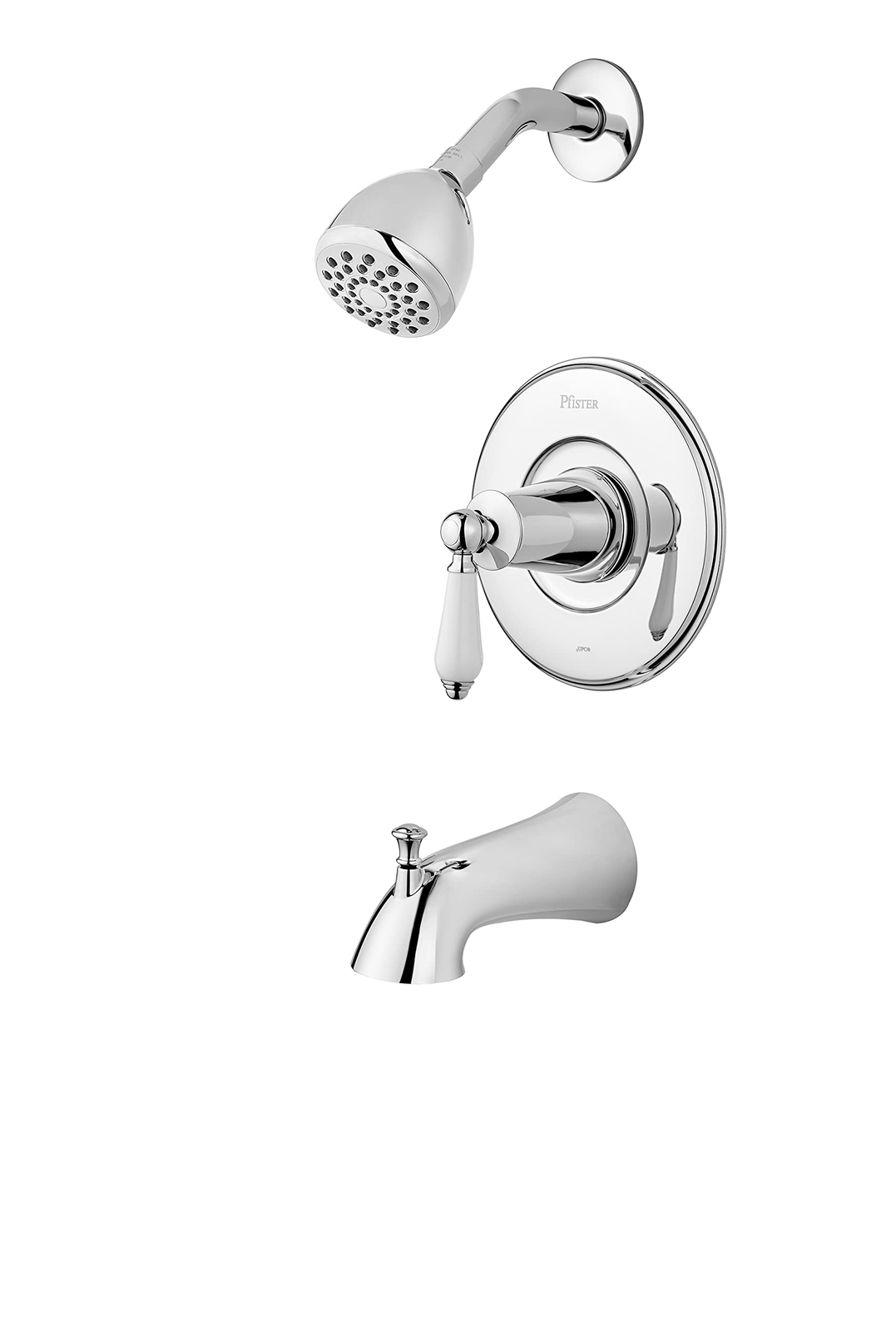 Pfister Courant Tub & Shower Trim Kit, Valve and Cartridge Included, White gallery