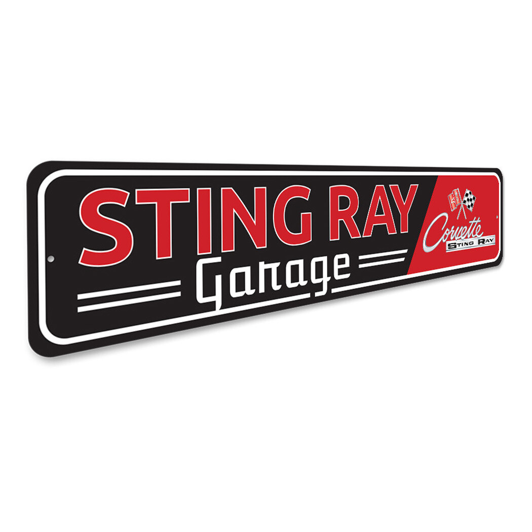 Sting Ray Corvette Metal Sign gallery